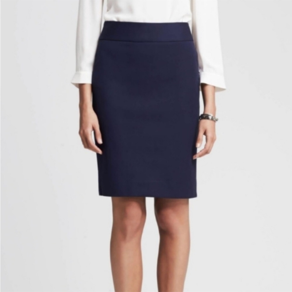 Banana Republic Sloan navy pencil skirt - Picture 1 of 7